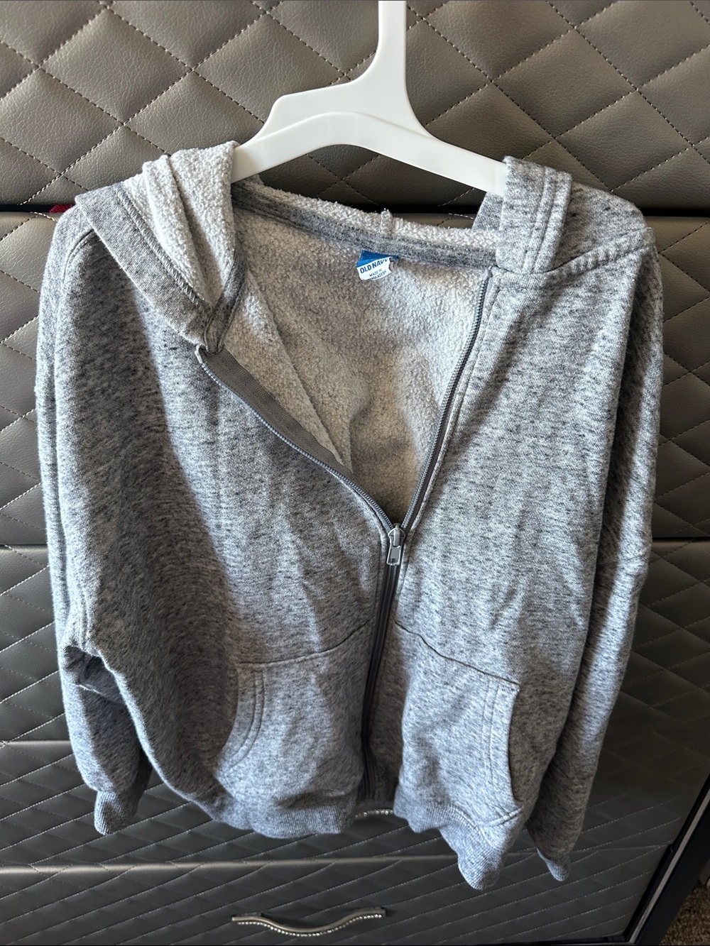 Old Navy Gray Zip-Up Hoodie Jacket